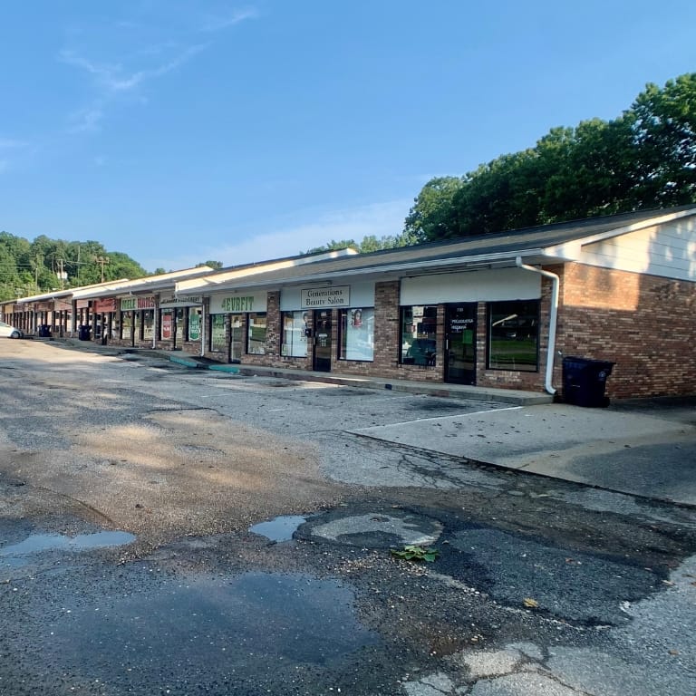 Vestavia Plaza before being turned.