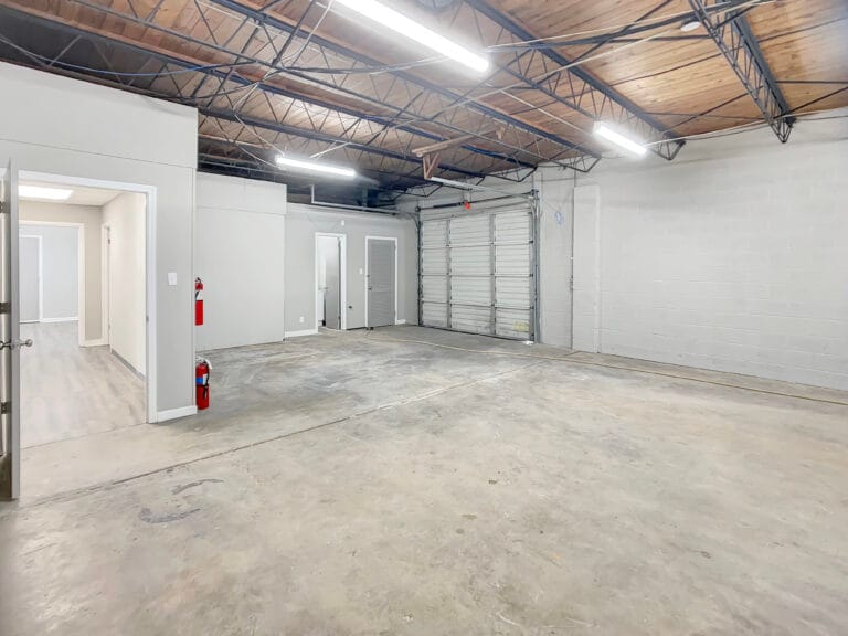 An interior shot of the warehouse after it's been renovated.
