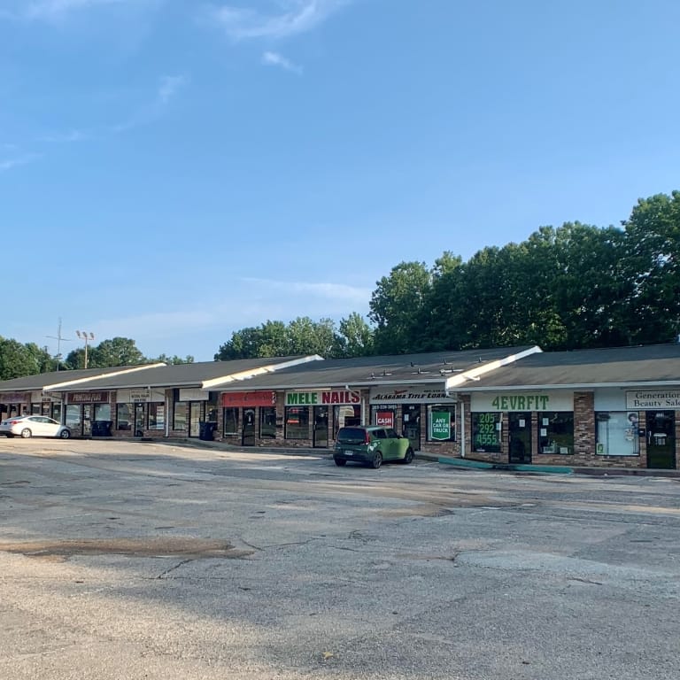 Vestavia Plaza before being turned.